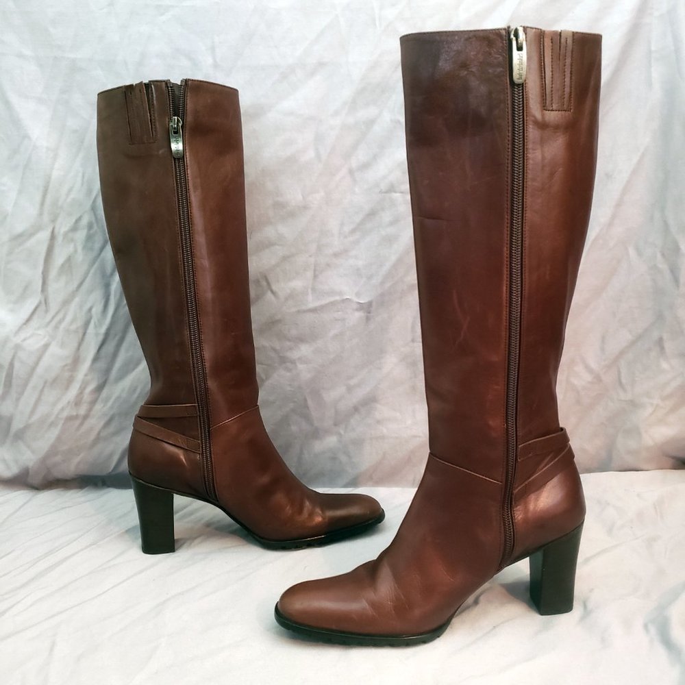 Cerruti 1881 Shapes Women's Size 5 Leather 3" Heel Side Zip Shoes Boots - Picture 14 of 14